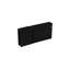 FHC CAM07MB Pivot à fixation en haut et en bas avec verre en U de 3/8 po Cambria - noir mat