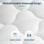 Matelas hybride moyen en mousse viscoélastique imprégnée de gel dans une boîte-617233457-617233458