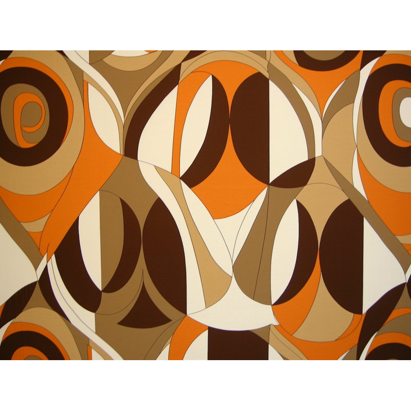Funky Bedding, Brown/Orange Abstract, King Comforter