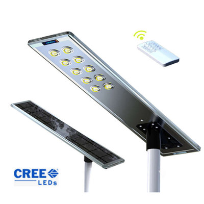 Allée de 100 watts avec 16 000 lumens et éclairage à DEL gris intégré activé par le mouvement pour un passage de stationnement résidentiel résidentiel