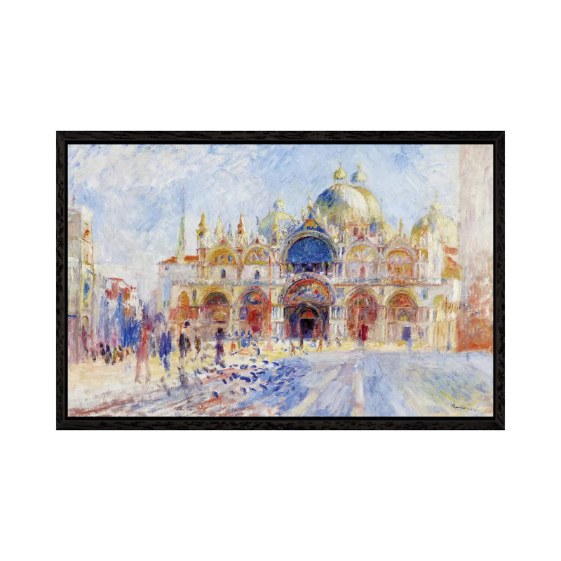 The Piazza San Marco, Venice, 1881 by Pierre-Auguste Renoir - Painting on Canvas, 45.72cm H x 66.04cm W x 3.81cm D