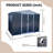 10FTx8FT Garden Shed, Grey, Aluminum Alloy Frame,4 Windows, Metal Anti-Corrosion