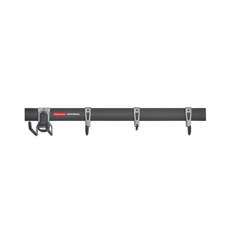 Rubbermaid Garage FastTrack 5-Piece Starter Kit, Black/Grey