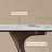 Solid wood sintered stone dining table set-105507412
