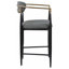 Chaise de comptoir rembourrée en tissu foncé Renfroe (sans la table)-1908334447-1908334482