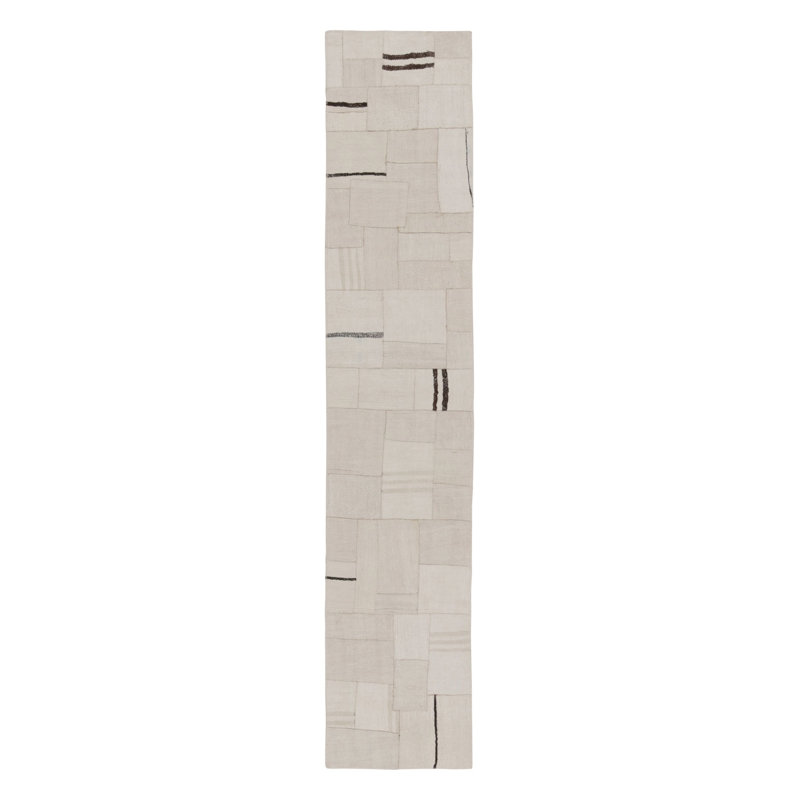 Vintage Turkish Patchwork Kilim Runner With Geometric Design - Rug & Kilim