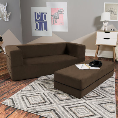 Altermease Zipline Sofa & Large Ottoman 3 in 1 Fold Out Sofa, Big Kids by Isabelle & Max