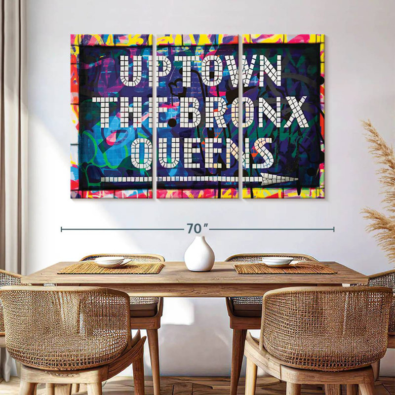 Tergel Uptown The Bronx Queens, H 42 po x l 65 po