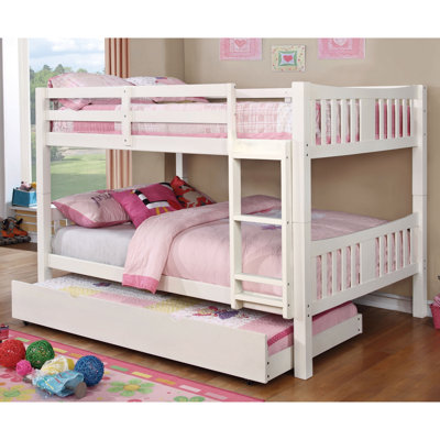 Aasu Twin Over Twin Standard Bunk Bed with Trundle