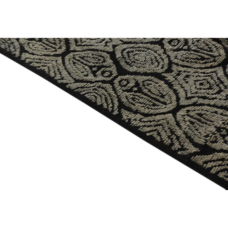 Iniguez Black Rug