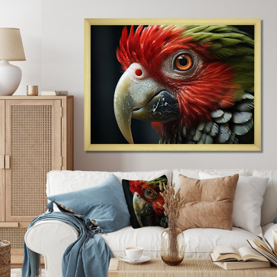 " Red Parrot Portrait "