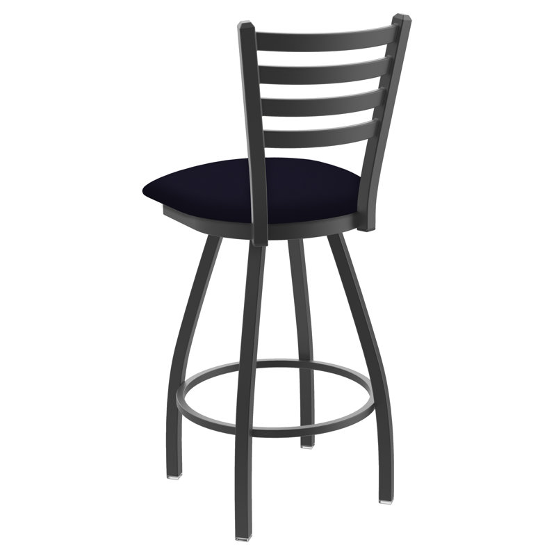 Tabouret de bar pivotant de 36" Evers, Étain, Vinyl-Canter Twilight, Tabouret de comptoir (siège d'une hauteur de 25 p