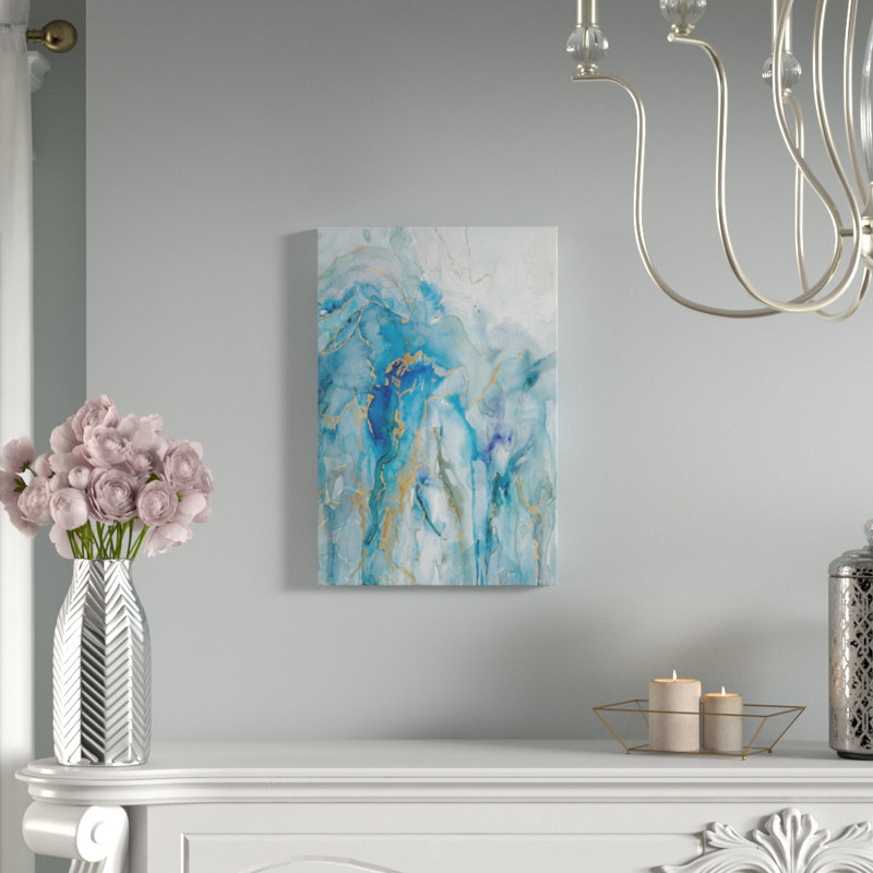 " Abstract Lapis ", 24" H x 36" W x 1.5" D