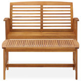 Oelle Solid Wood 2 - Person Seating Group