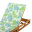 Ensemble de chaises longues en bois d'acacia avec coussins de salon résistants à l'eau (noix de coco et 2 pouces d'épaisseur)