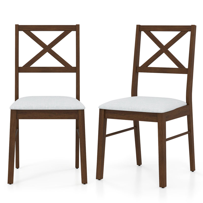 Chaise de cuisine sans accoudoirs Modern, 2, Brun, Blanc