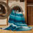 Machine Washable Space Blue Area Rug-1438289406