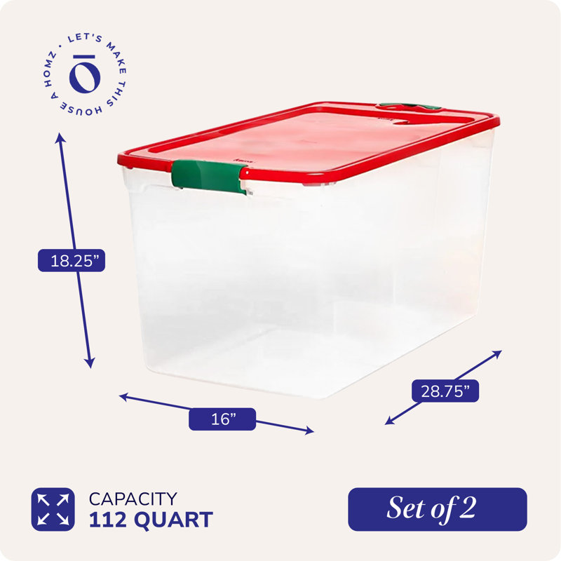Homz Plastic Bin