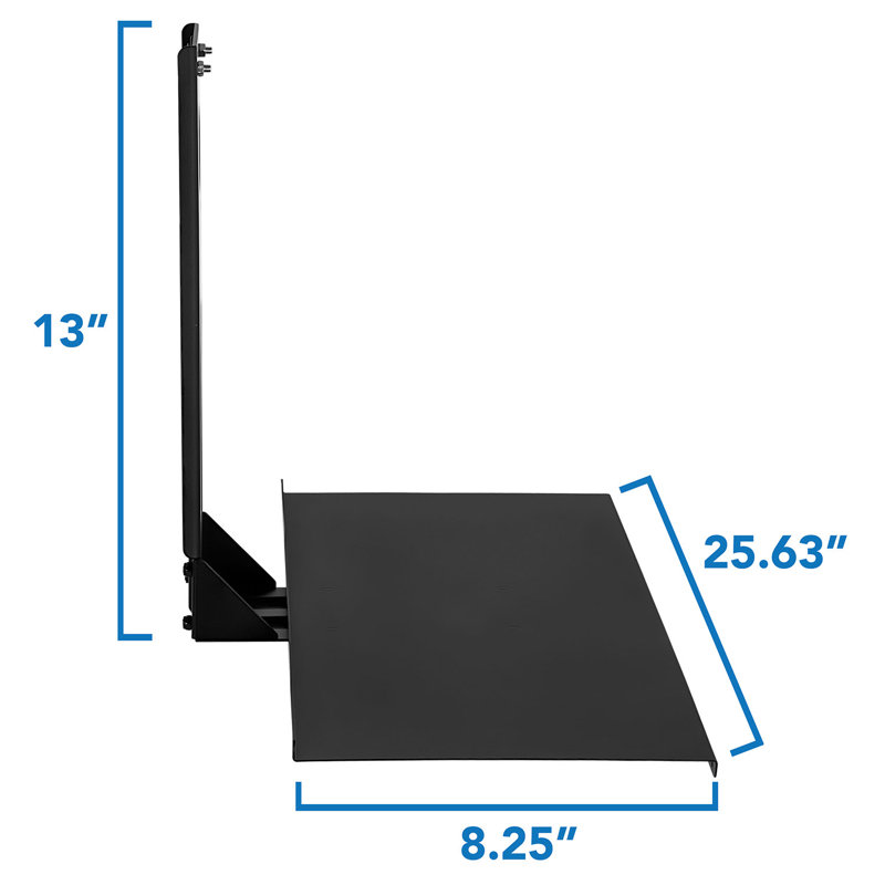 Support de fixation murale pour moniteur et clavier flottant Mount-It, plateforme de 26 po de large, fixation VESA requise