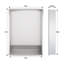 Niche de douche de salle de bain l 21 po x H 13 po, niche murale rectangulaire en acier inoxydable, nickel brossé-125951338