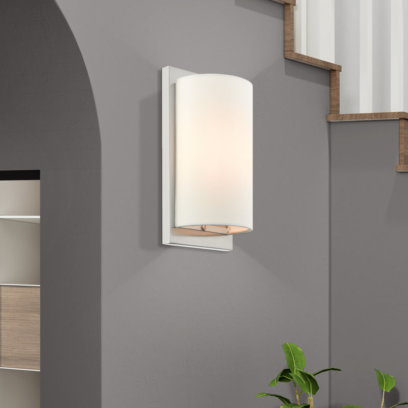 Flaire Flush Mounted Sconce, Brushed Nickel