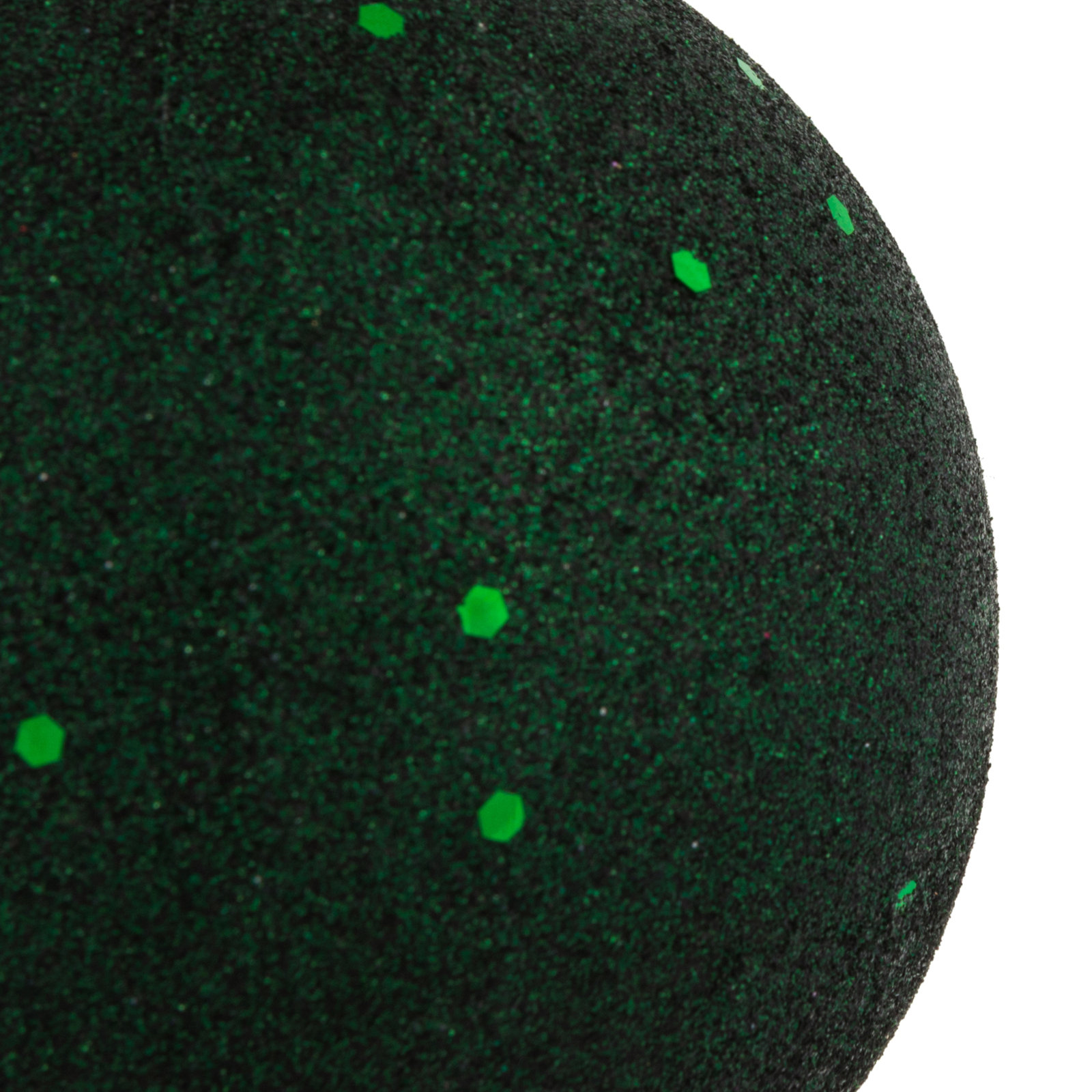 Holiday Décor Ball Ornament, 4" H x 4" W x 4" D, Midnight Green