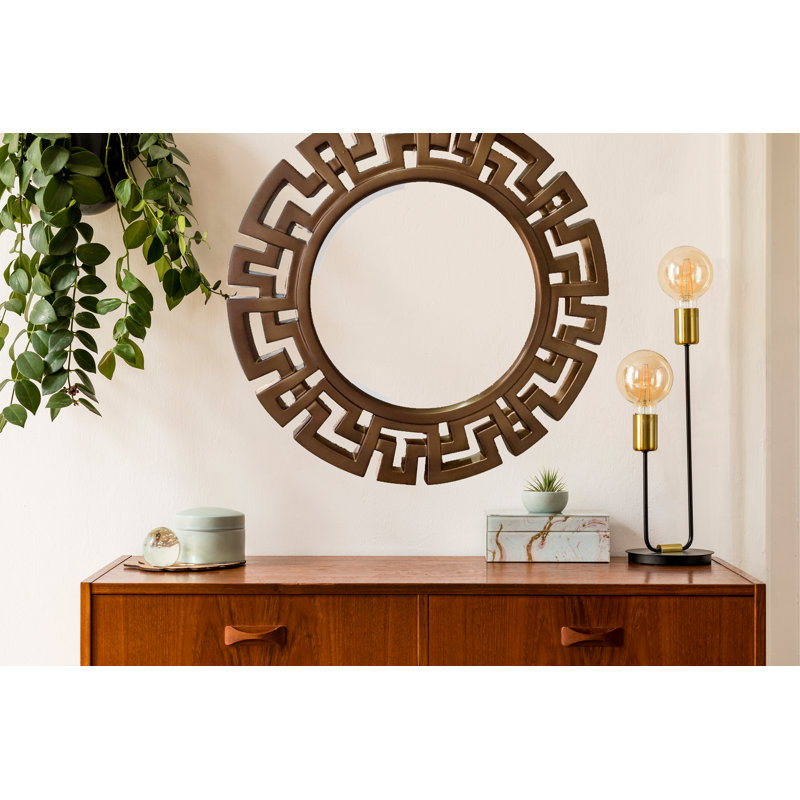 Bridgestone Flat Wall Mirror, Bronze