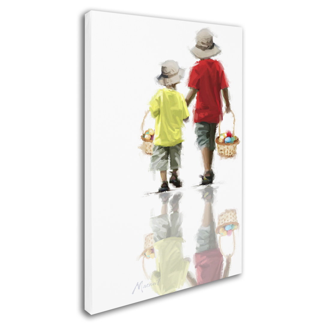 Armand 'Boys with Eggs' Print on Canvas Red Barrel Studio® 