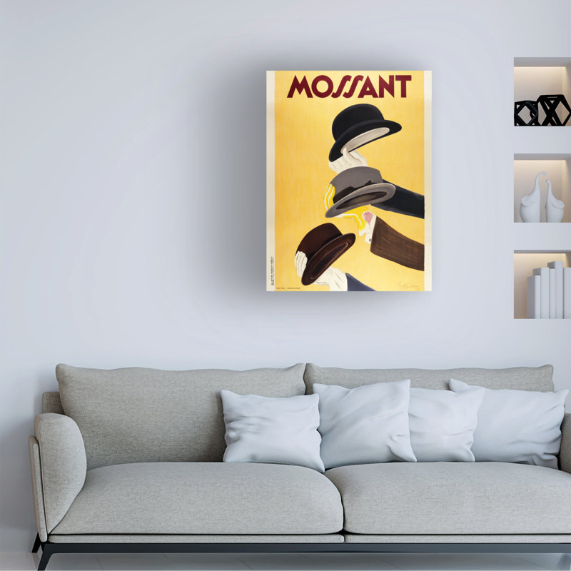Art sur toile Marcus Jules Mossant, H 19 po x l 14 po