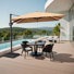 Parasol en porte-à-faux rectangulaire 11 'x 9' avec base lestée