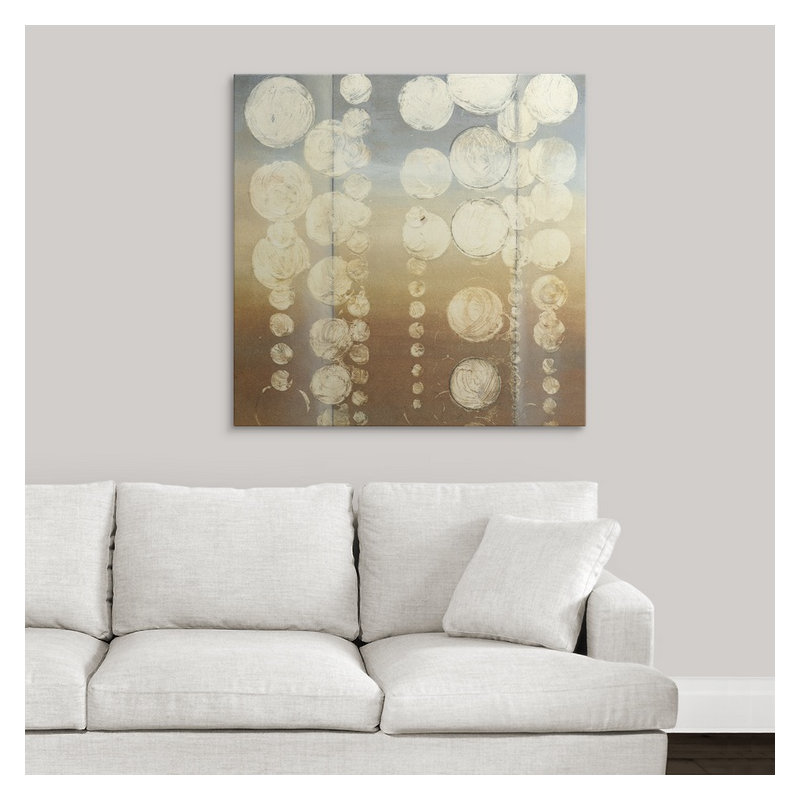 'Rain II' Jennifer Goldberger Painting Print, 35" H x 35" W x 1.5" D, Canvas