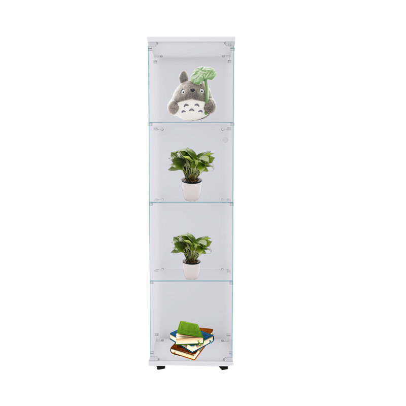 Vitrine de tour 64,56 "H x 16,73", Blanc
