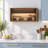 Wall-Mounted Spice Rack Cabinet with Lift-Up Door 