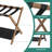 Walnut Bamboo Luggage Rack Pack Of 2-130054690