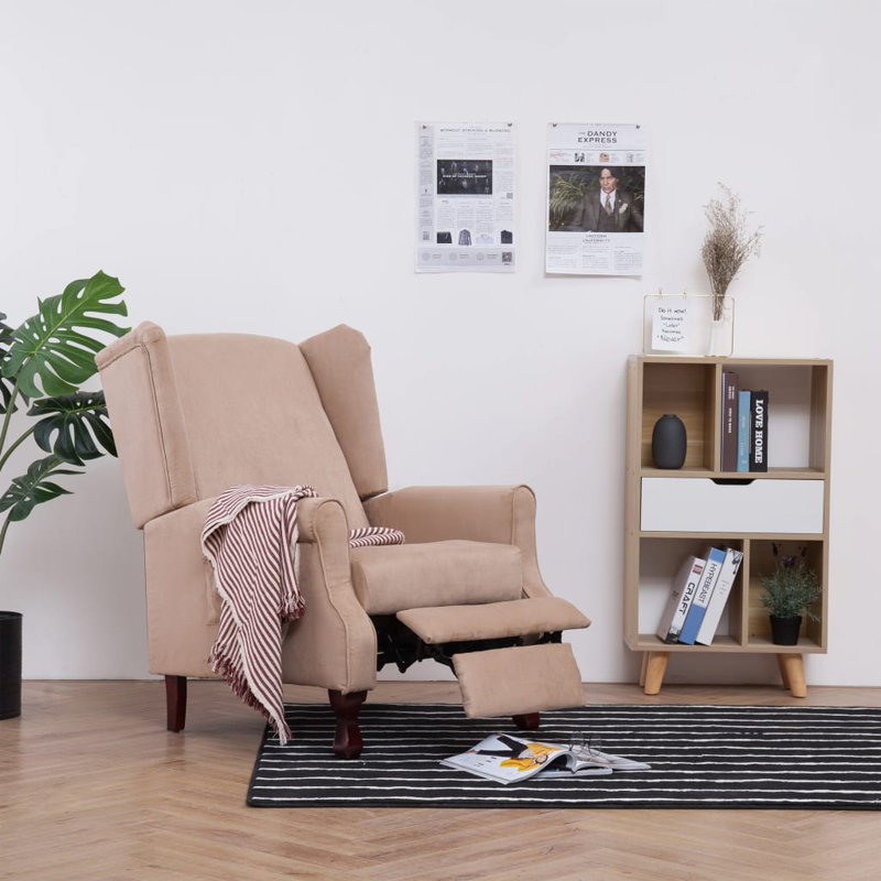 Recliner Fabric, Cream Microfiber