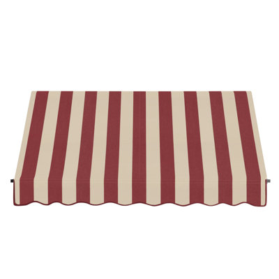 Awntech Santa Fe Acrylic Fabric Fixed Awning with Iron Rope Arms