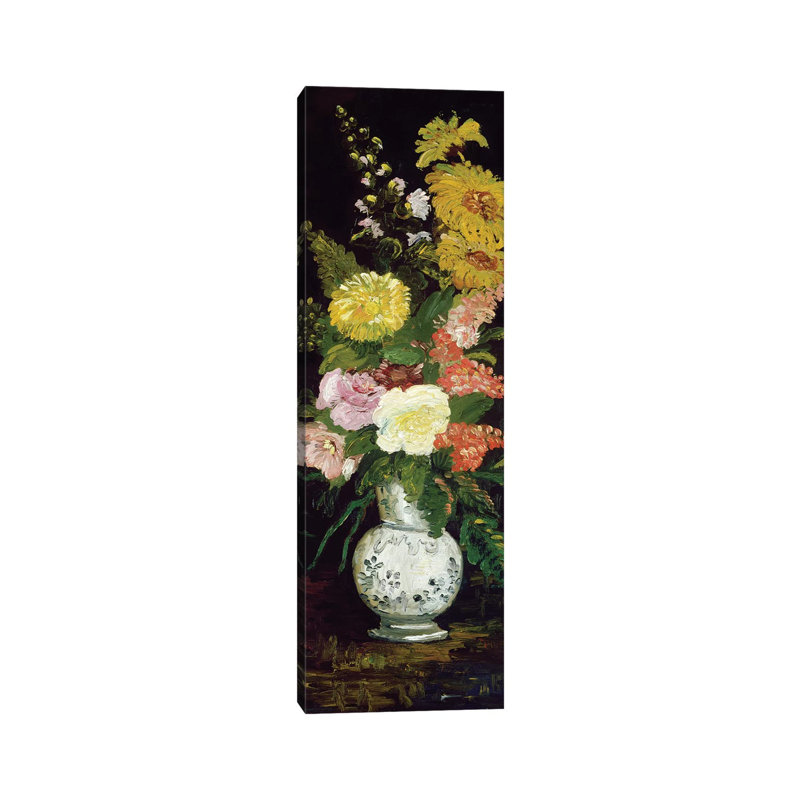 Vase Of Flowers, 1886 by Vincent Van Gogh - Wrapped Canvas Panoramic Gallery-Wrapped Canvas Giclée
