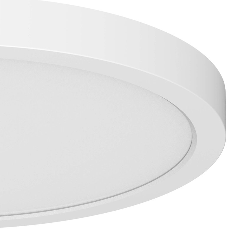 Plafonnier rond à DEL 9 po KODA Pro Series de couleur blanche réglable (paquet de 2)