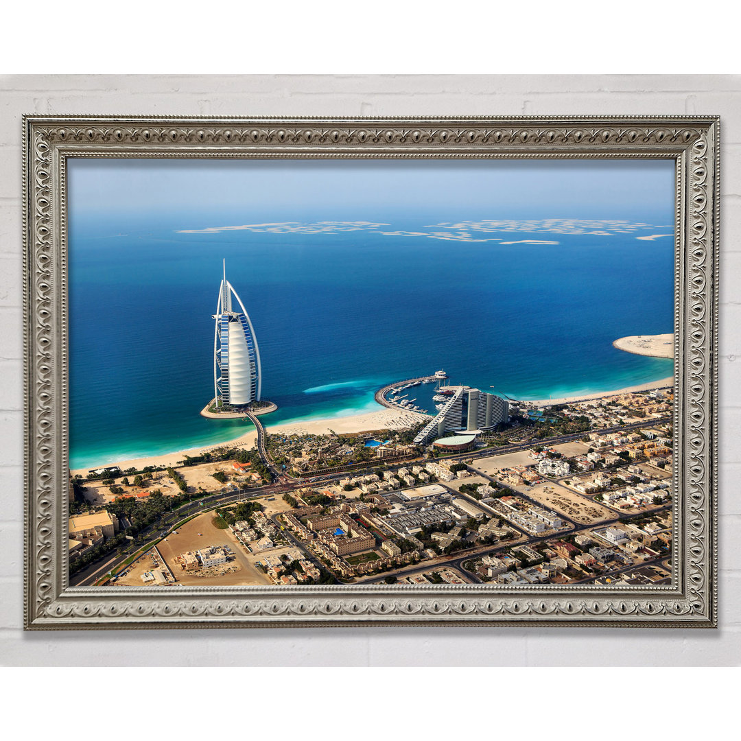 Gerahmtes Leinwandbild The Coast Line Of Burj Al Arab Framed Print