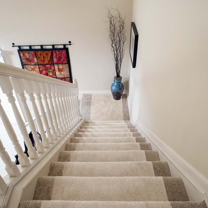 Tapis d'escalier Kaleisha, Beige, Rectangle 2 pi 6 po x 30 pi