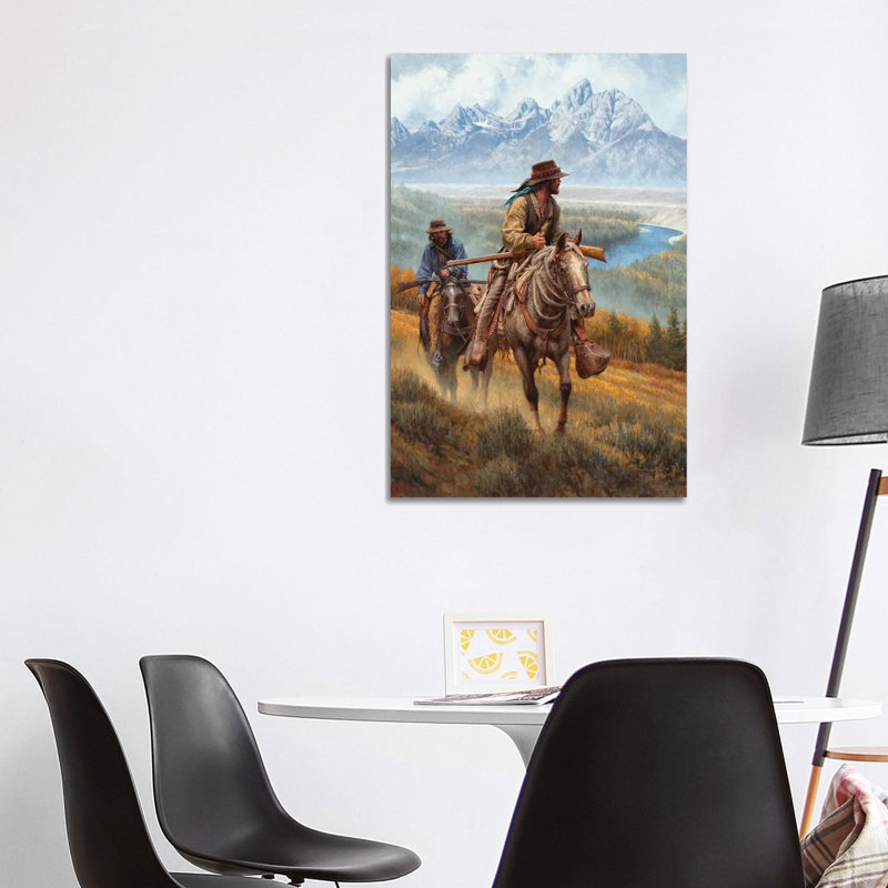 Season of the Mountain Men 1 Piece Wrapped Canvas Wall Art, 101.6 cm H x 66.04 cm W