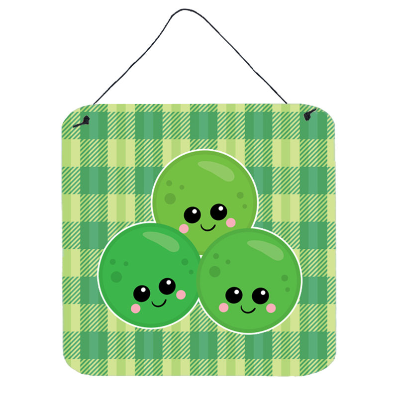 Décoration murale en aluminium trois pois