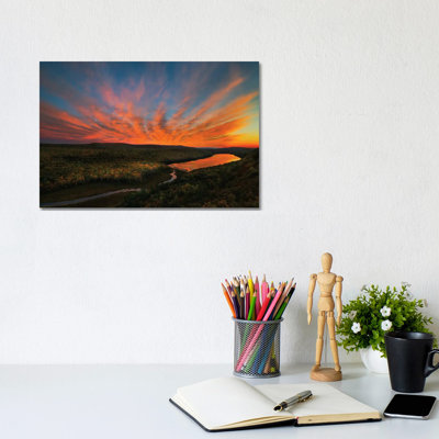 Sunset Over Porcupine Mountains by John Fan - Wrapped Canvas Print