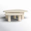 Zion Coffee Table Set - Merlot Marble-939944889
