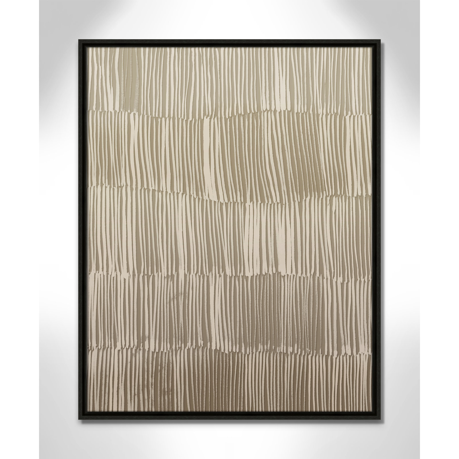 Linear Calm I Print by , 29.5" H x 23.5" W, Espresso Floater