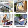 Upgraded Durable Polycarbonate Window Awning - Uv Block,Weather-Resistant Canopy 40* 31.5In