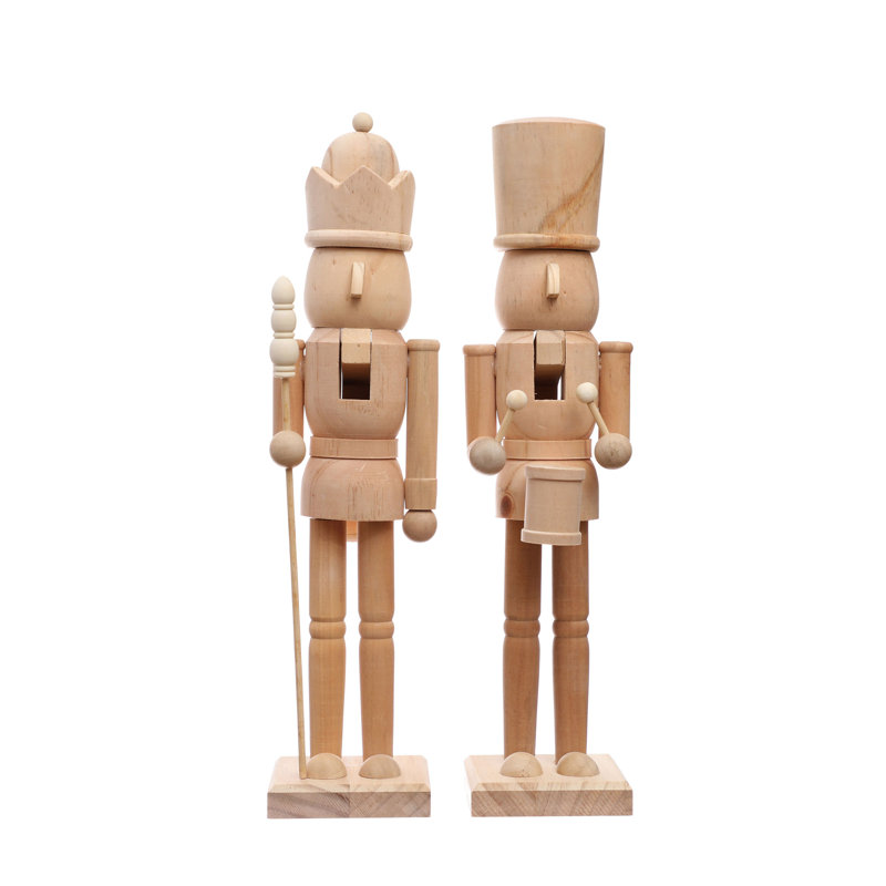 Wood Nutcracker Sculpture
