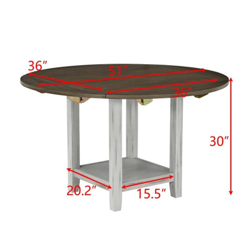 This Is A Table With Sku: W1781S00022. Il n'y a qu'une seule table dans une boîte., H 30 po x L 36 po x l 36 po