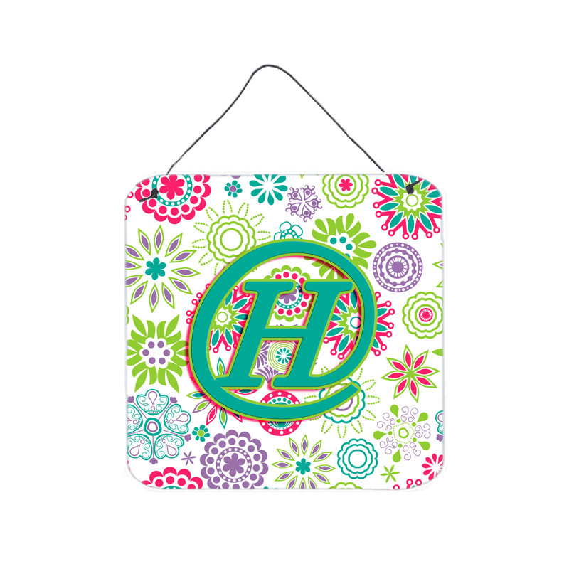 « fleurs initial » par denny knight, impression sur plaque, H