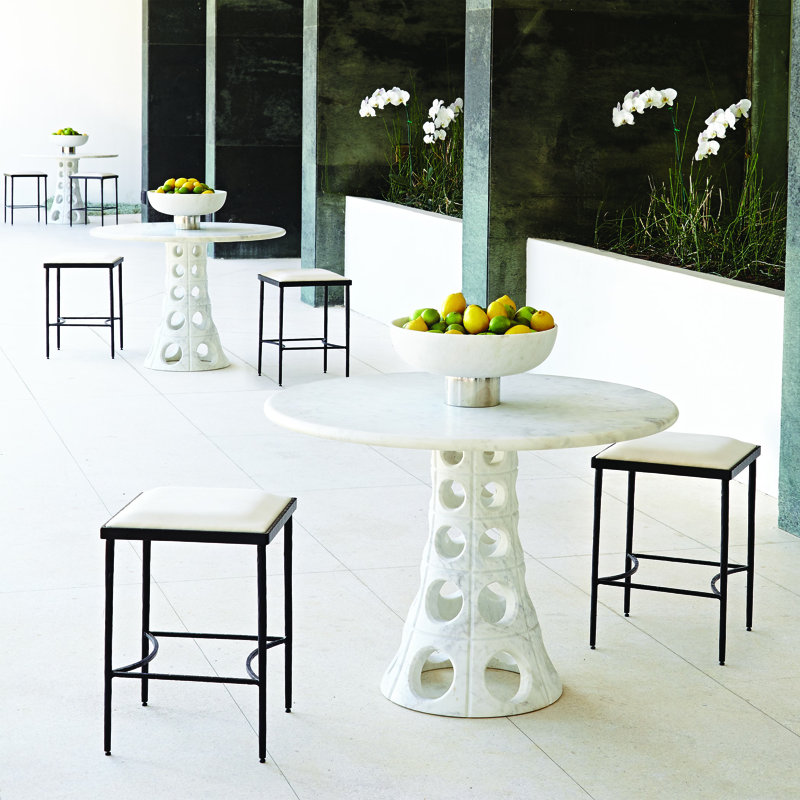 Hammered Stool, Counter Stool (25" Seat Height)